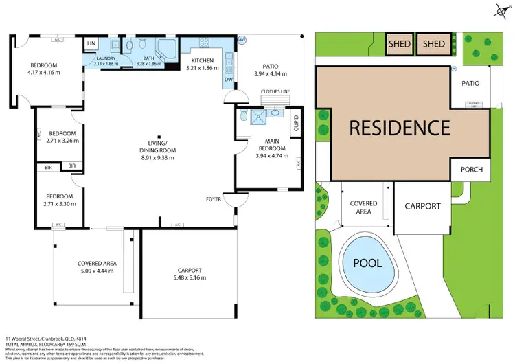 Floorplan of Homely house listing, 11 Wooral Street, Cranbrook QLD 4814
