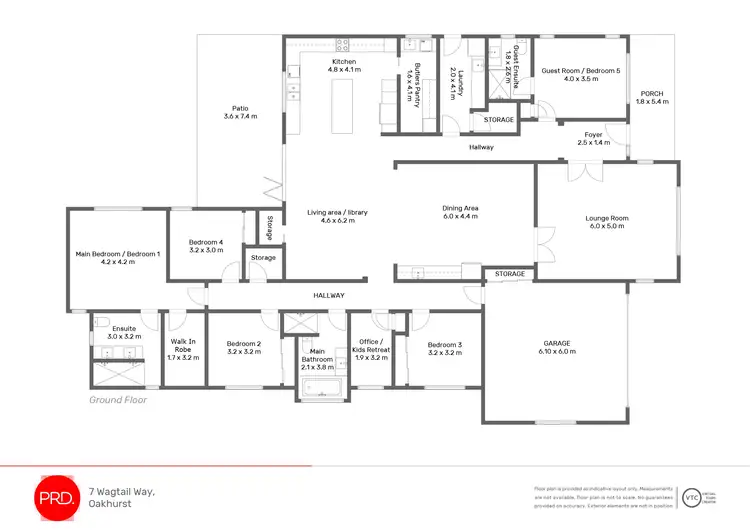 Floorplan of Homely house listing, 7 Wagtail Way, Oakhurst QLD 4650