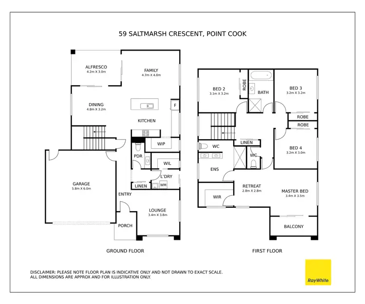 Floorplan of Homely house listing, 59 Saltmarsh Crescent, Point Cook VIC 3030