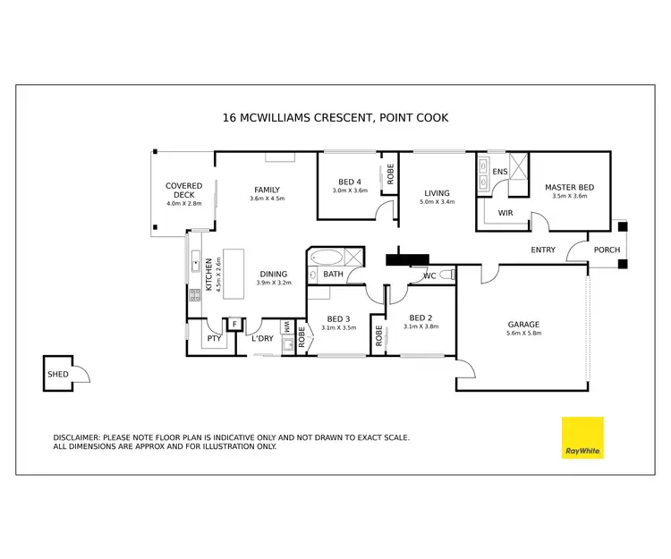 Floorplan of Homely house listing, 16 Mcwilliams Crescent, Point Cook VIC 3030