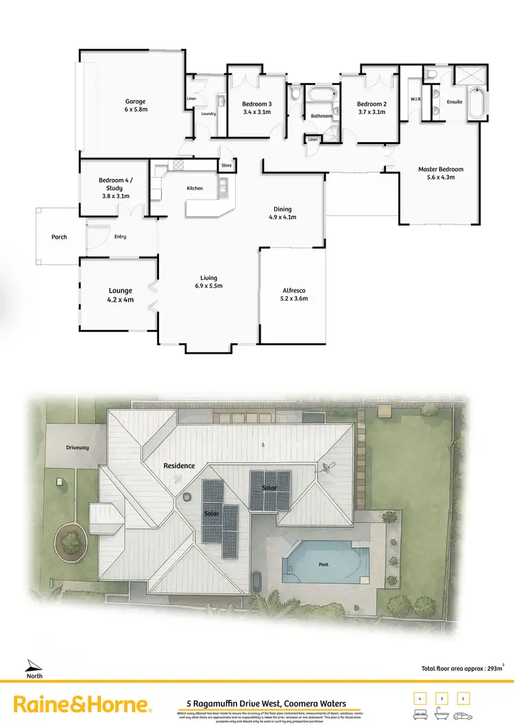 Floorplan of Homely house listing, 5 Ragamuffin Drive West, Coomera Waters QLD 4209