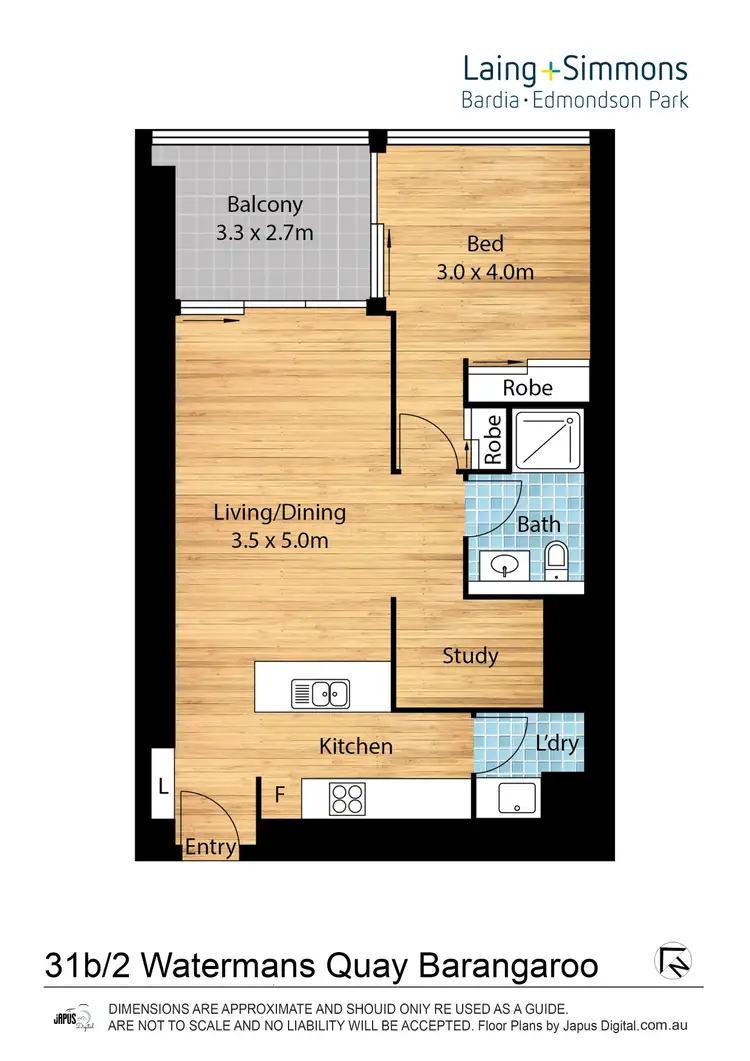 Floorplan of Homely apartment listing, 31B/2 Watermans Quay, Barangaroo NSW 2000