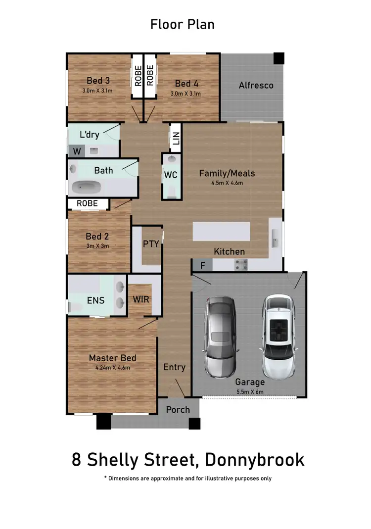 Floorplan of Homely house listing, 8 Shelly Street, Donnybrook VIC 3064