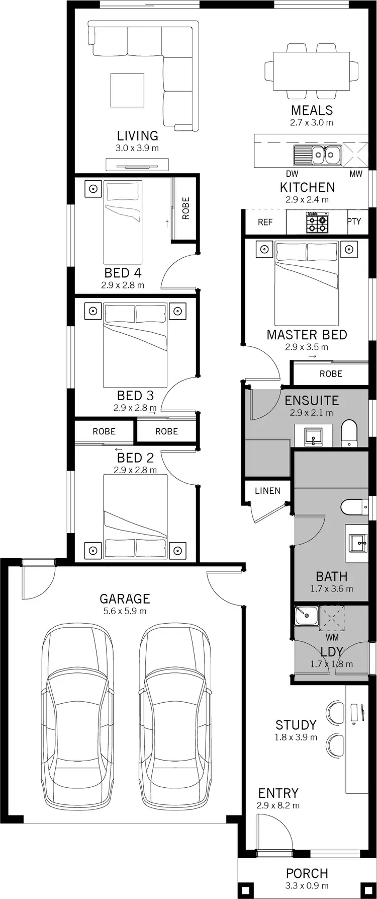 Floorplan of Homely house listing, 21 Knight Court, Munno Para Downs SA 5115