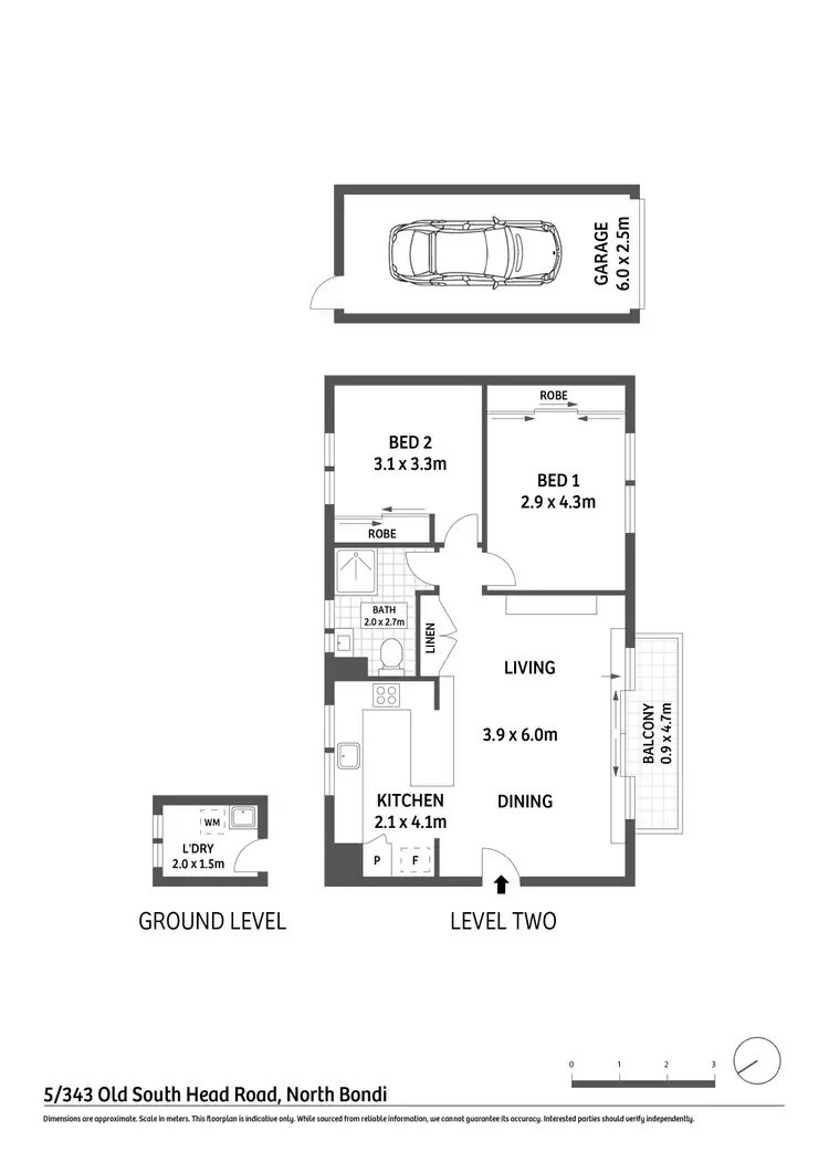 Floorplan of Homely apartment listing, 5/343 Old South Head Road, North Bondi NSW 2026