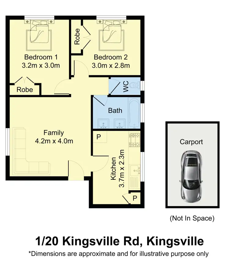 Floorplan of Homely house listing, 1/20 KINGSVILLE STREET, Kingsville VIC 3012