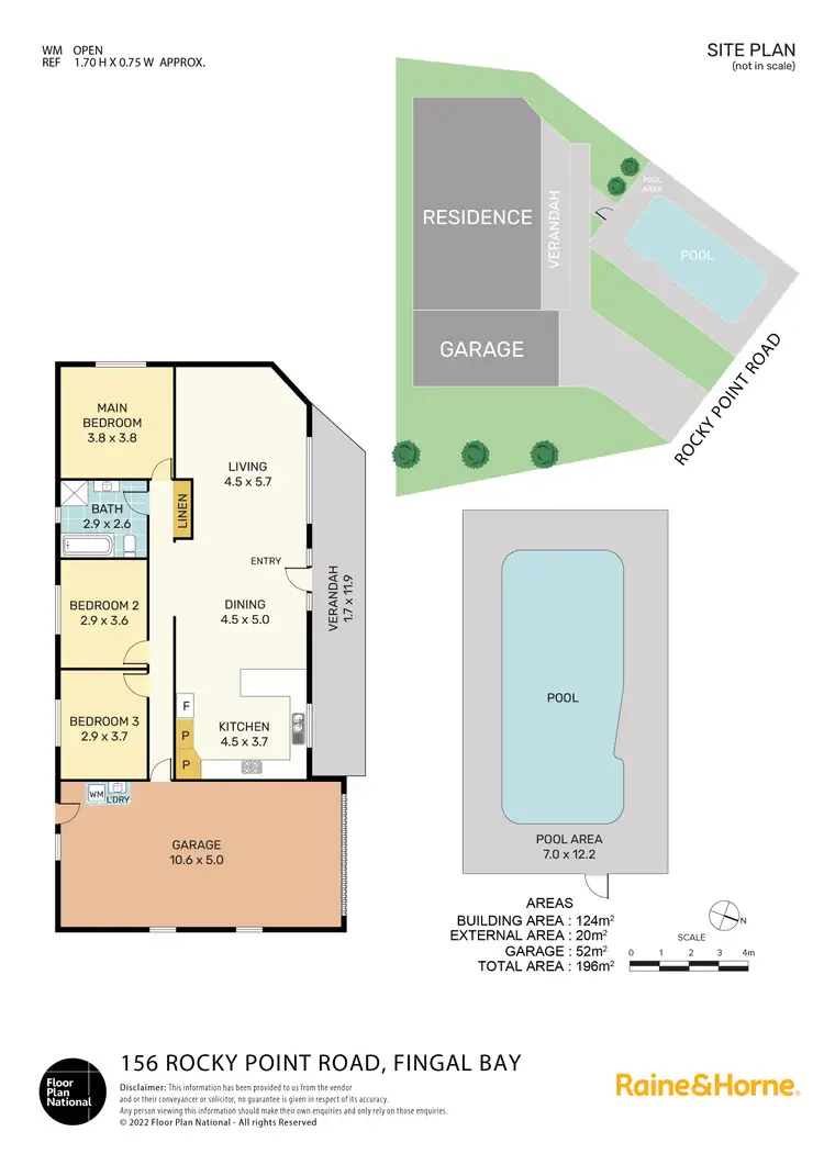 Floorplan of Homely house listing, 156 Rocky Point Road, Fingal Bay NSW 2315