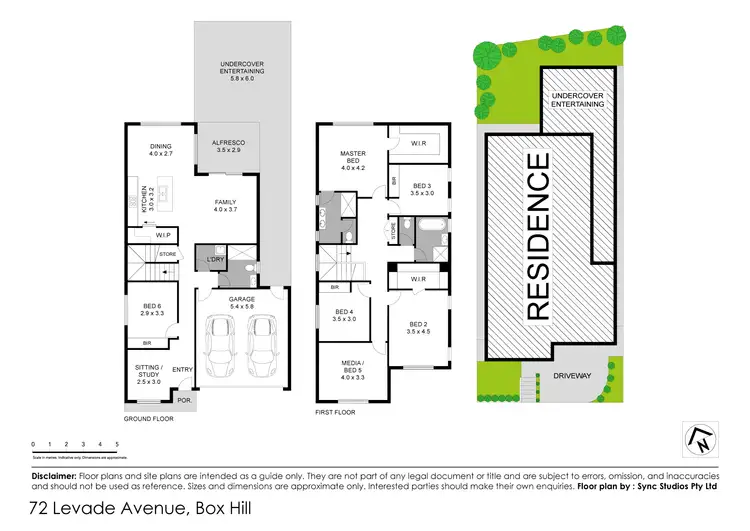 Floorplan of Homely house listing, 72 Levade Avenue, Box Hill NSW 2765