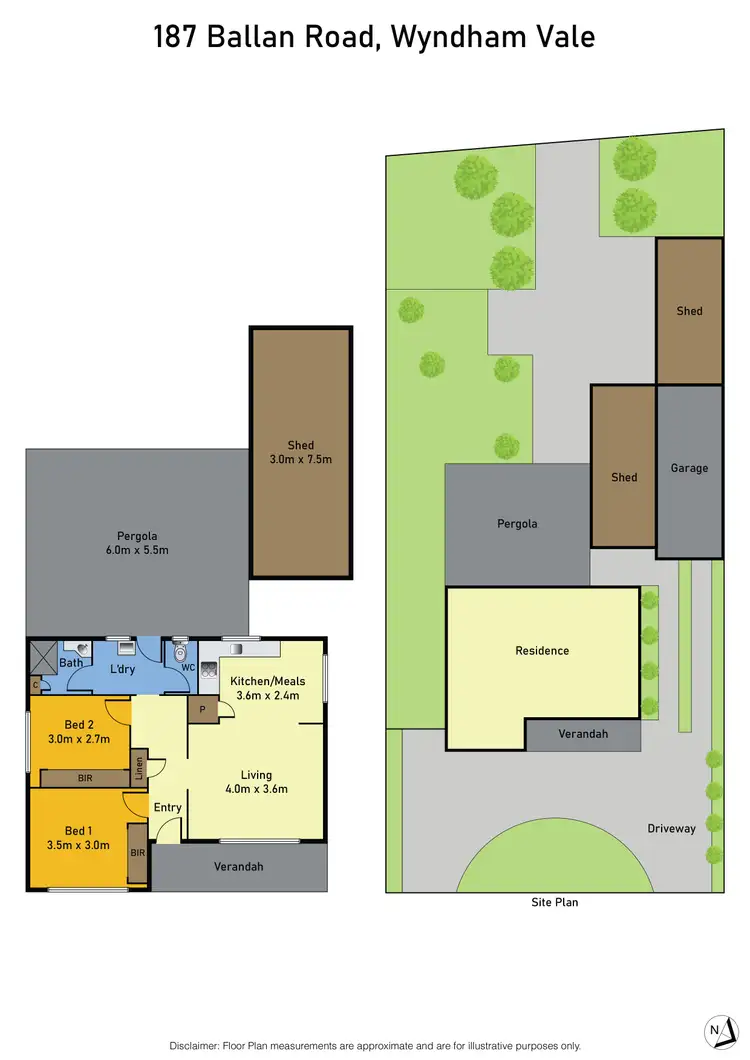 Floorplan of Homely house listing, 187 Ballan Road, Wyndham Vale VIC 3024