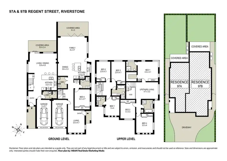 Floorplan of Homely house listing, 97A & 97B Regent Street, Riverstone NSW 2765