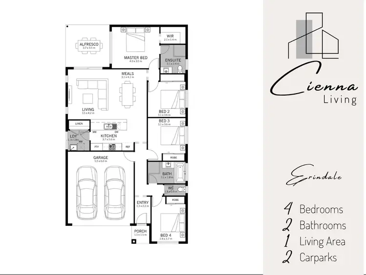 Floorplan of Homely house listing, 14 Badman Street, Munno Para Downs SA 5115