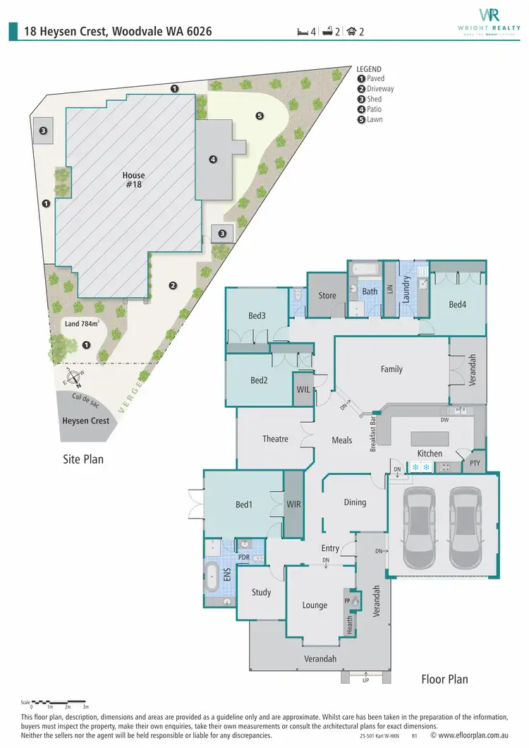 Floorplan of Homely house listing, 18 Heysen Crest, Woodvale WA 6026