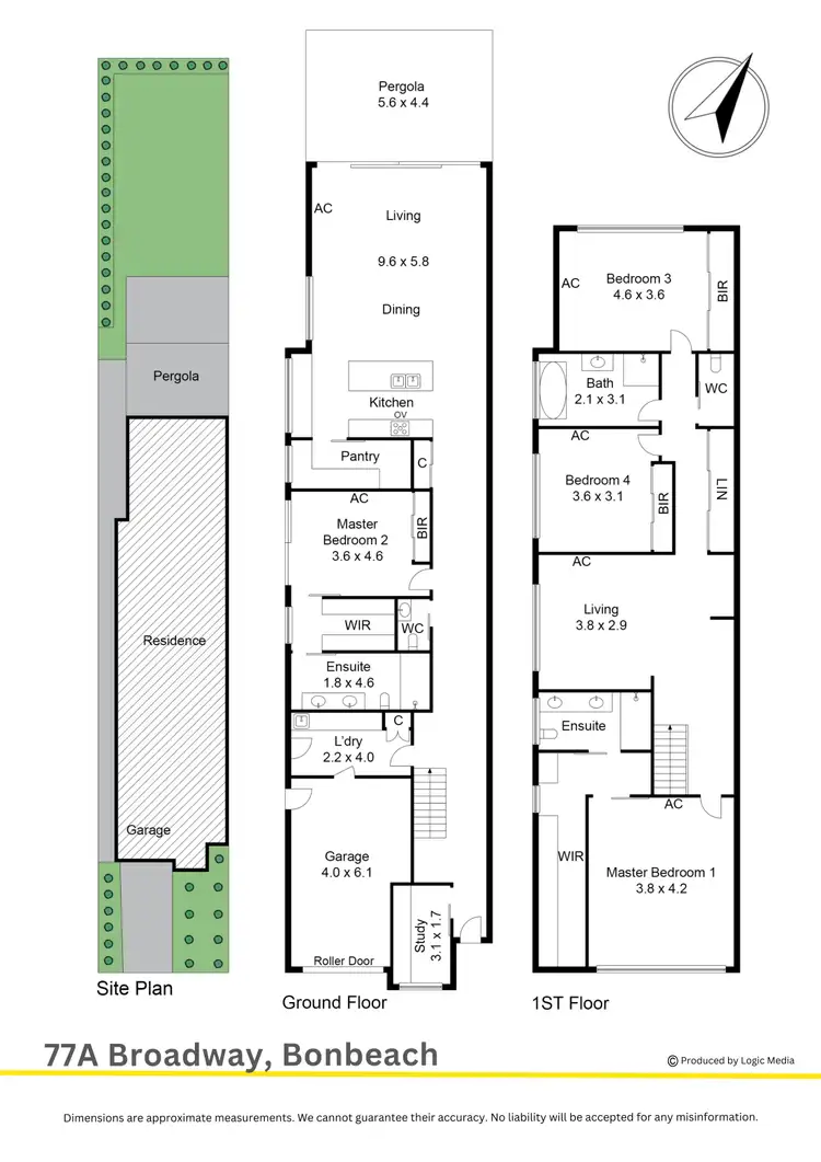 Floorplan of Homely townhouse listing, 77A Broadway, Bonbeach VIC 3196