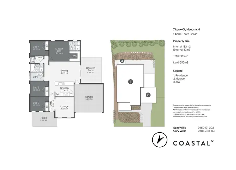 Floorplan of Homely house listing, 7 Lowe Court, Maudsland QLD 4210