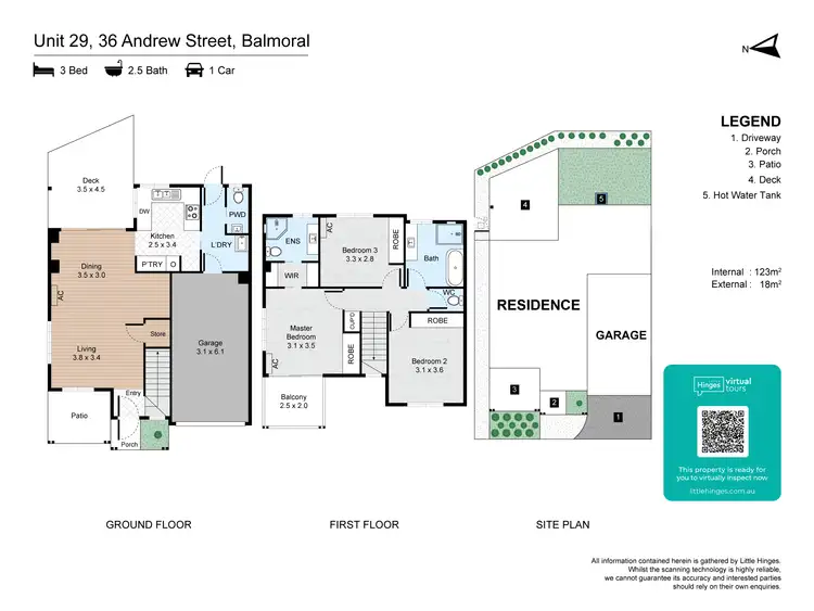 Floorplan of Homely townhouse listing, 29/36 Andrew Street, Balmoral QLD 4171