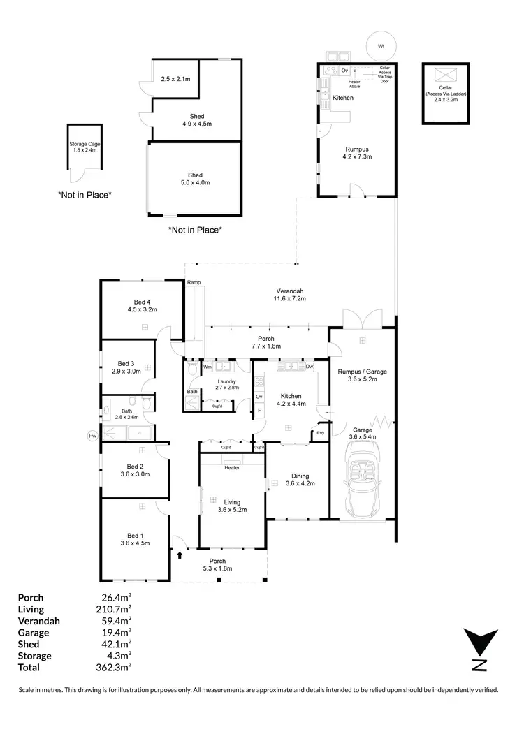 Floorplan of Homely house listing, 8 Scott Road, Newton SA 5074