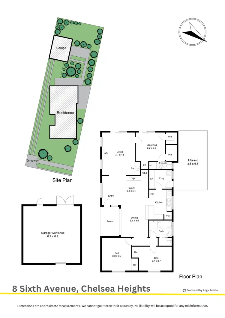 Floorplan of Homely house listing, 8 Sixth Avenue, Chelsea Heights VIC 3196