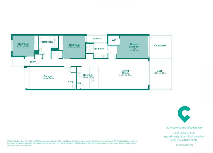 Floorplan of Homely house listing, 20 Auburn Street, Caloundra West QLD 4551