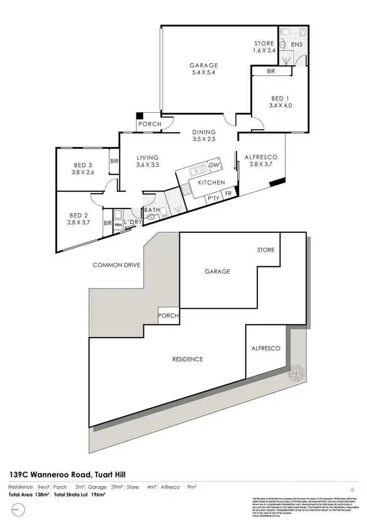 Floorplan of Homely villa listing, 139C Wanneroo Road, Tuart Hill WA 6060