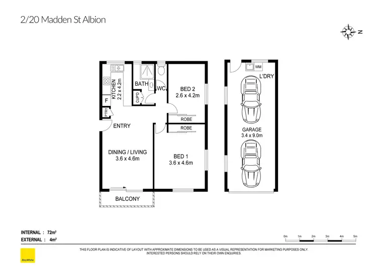 Floorplan of Homely block of units listing, 1-3/20 Madden Street, Albion QLD 4010