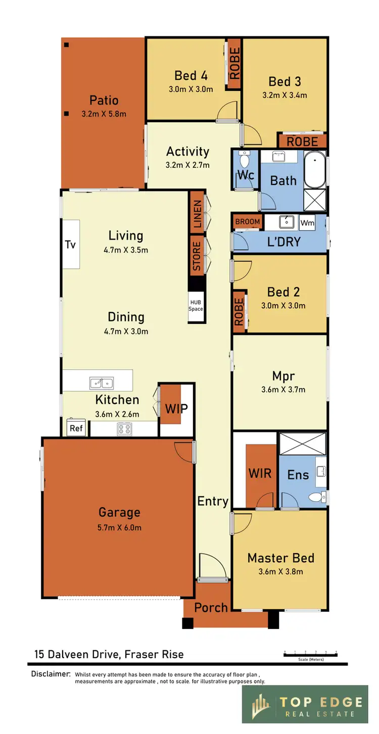 Floorplan of Homely house listing, 15 Dalveen Drive, Fraser Rise VIC 3336