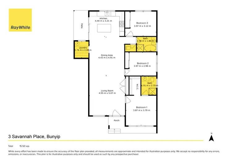 Floorplan of Homely unit listing, 3 Savannah Place, Bunyip VIC 3815