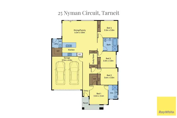 Floorplan of Homely house listing, 25 Nyman Circuit, Tarneit VIC 3029