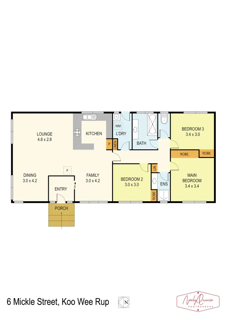 Floorplan of Homely house listing, 6 Mickle Street, Koo Wee Rup VIC 3981