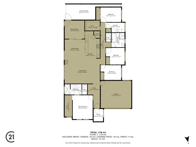 Floorplan of Homely house listing, 12 Langley Street, Lakelands WA 6180