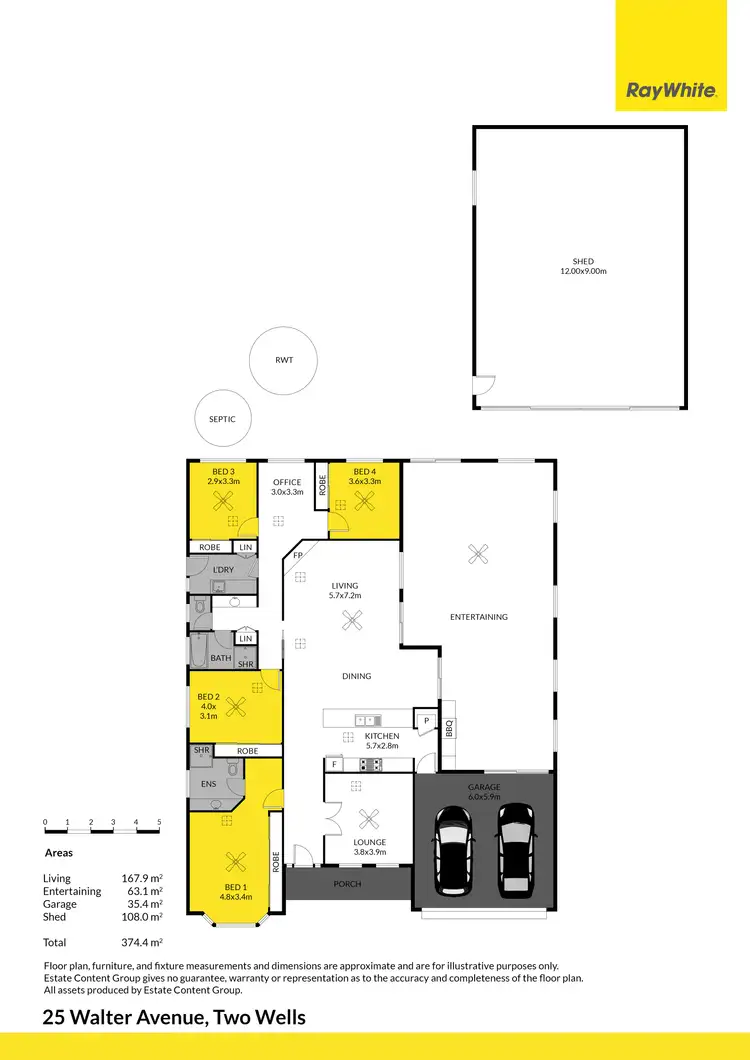 Floorplan of Homely house listing, 25 Walter Avenue, Two Wells SA 5501