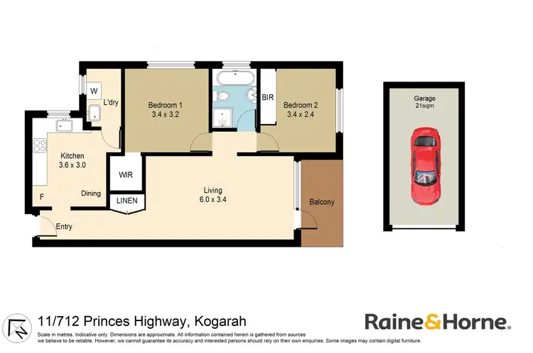 Floorplan of Homely unit listing, 11/712 Princes Highway, Kogarah NSW 2217