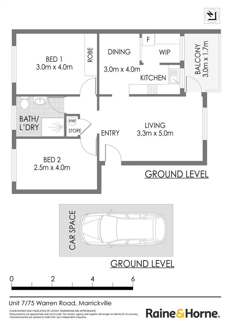 Floorplan of Homely apartment listing, 7/75 Warren Road, Marrickville NSW 2204