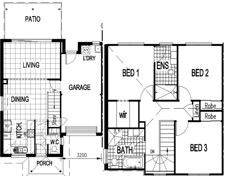 Floorplan of Homely townhouse listing, 12/31 Sunray Parade, Griffin QLD 4503