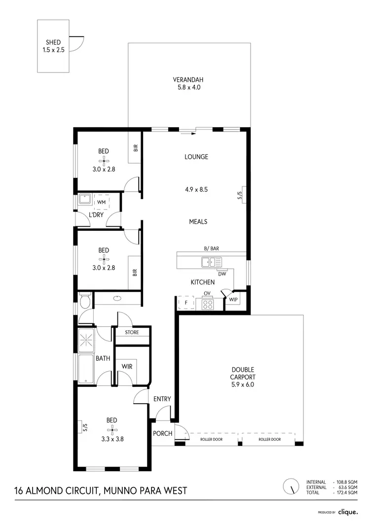 Floorplan of Homely house listing, 16 Almond Circuit, Munno Para West SA 5115