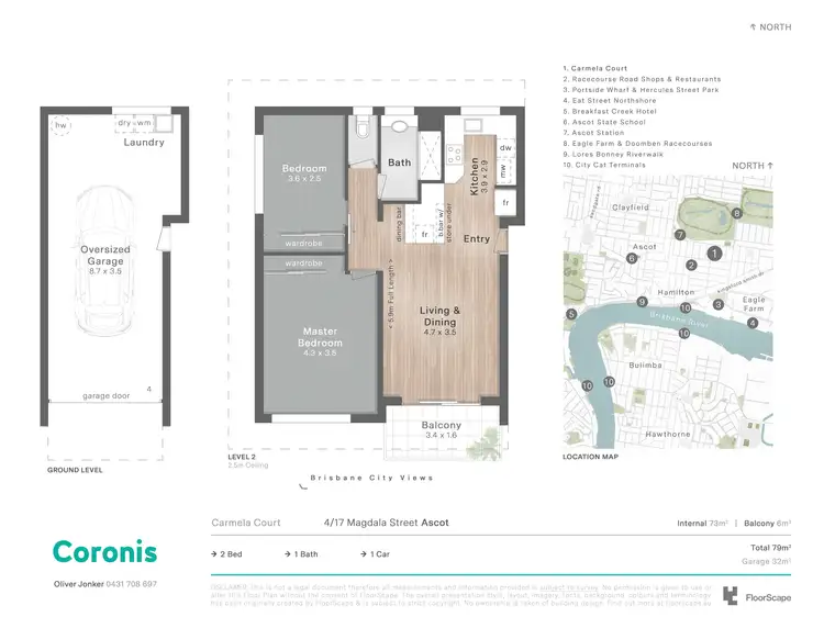 Floorplan of Homely apartment listing, 4/17 Magdala Street, Ascot QLD 4007