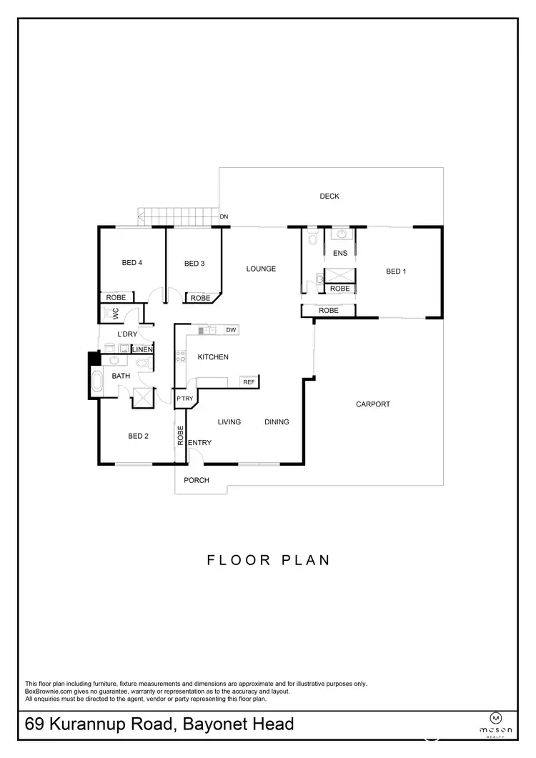Floorplan of Homely house listing, 69 Kurannup Road, Bayonet Head WA 6330