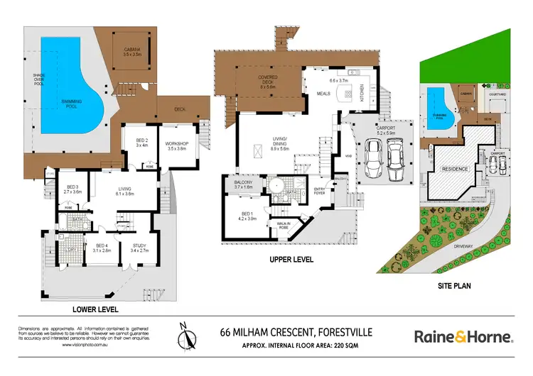Floorplan of Homely house listing, 66 Milham Crescent, Forestville NSW 2087