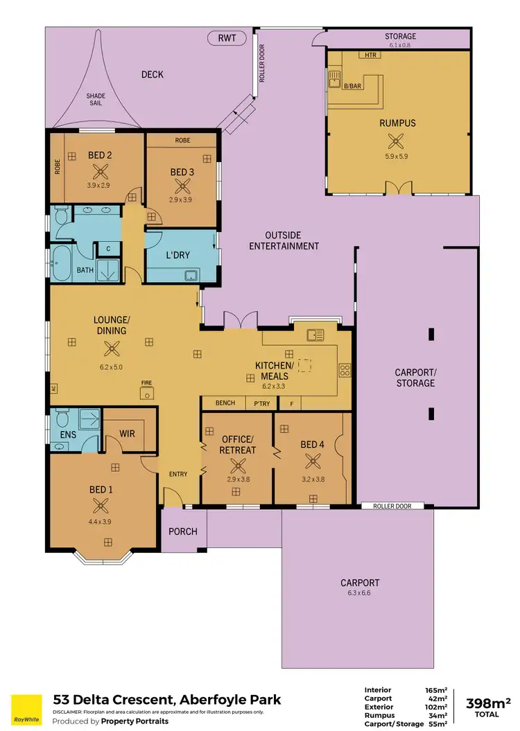 Floorplan of Homely house listing, 53 Delta Crescent, Aberfoyle Park SA 5159