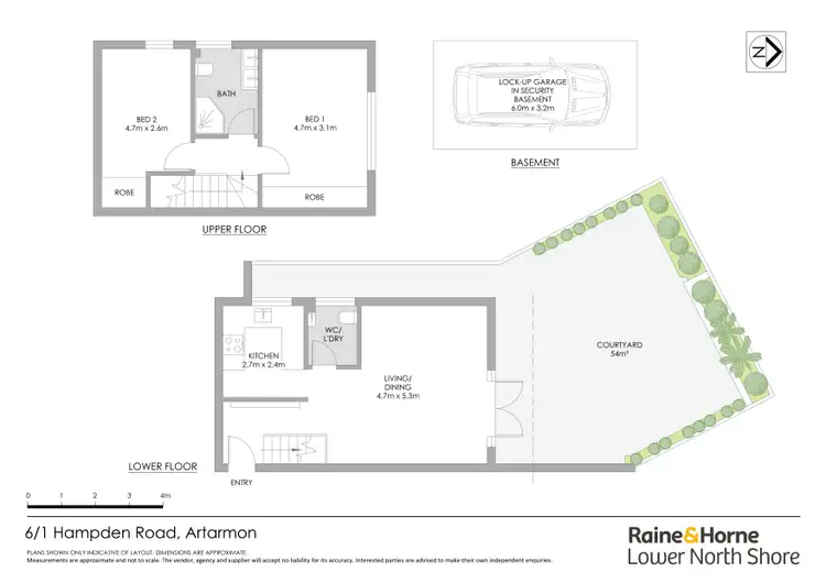 Floorplan of Homely townhouse listing, 6/1 Hampden Road, Artarmon NSW 2064