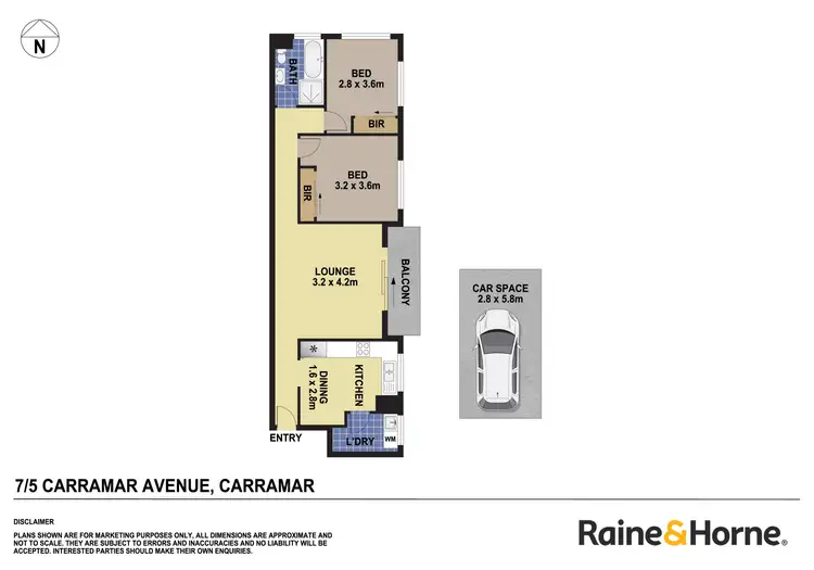 Floorplan of Homely unit listing, 7/5 Carramar Avenue, Carramar NSW 2163