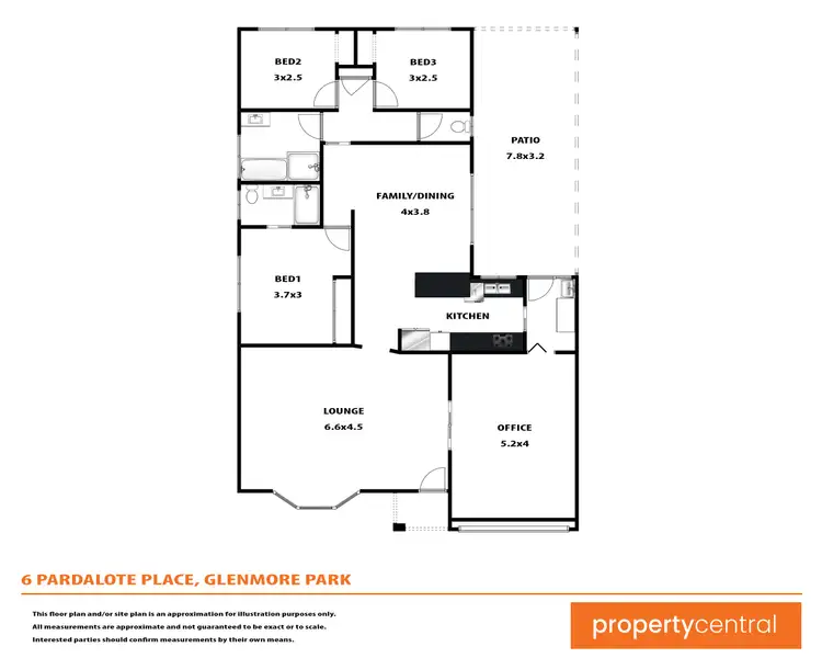 Floorplan of Homely house listing, 6 Pardalote Place, Glenmore Park NSW 2745