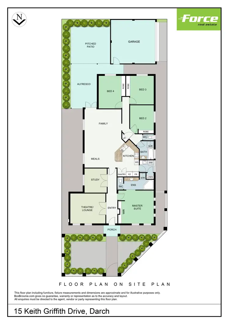 Floorplan of Homely house listing, 15 Keith Griffith Drive, Darch WA 6065