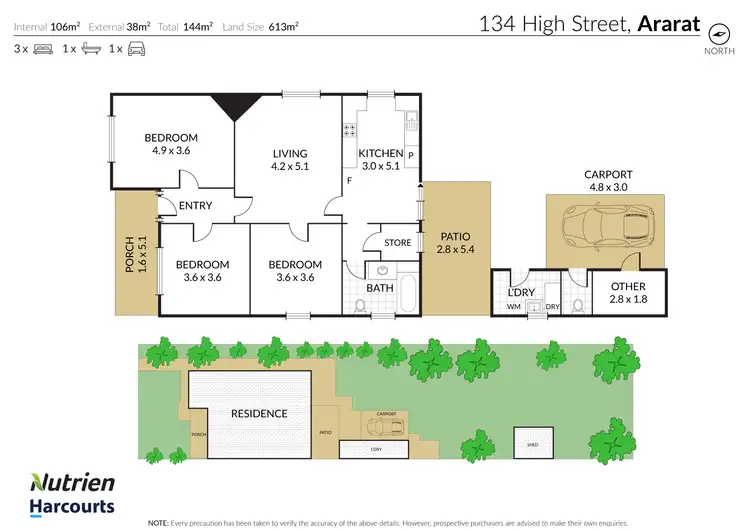 Floorplan of Homely house listing, 134 High Street, Ararat VIC 3377