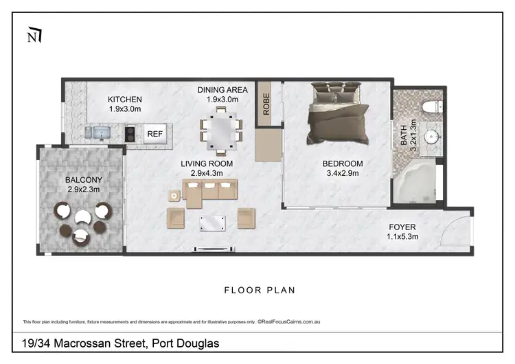 Floorplan of Homely apartment listing, 19/34 Macrossan Street, Port Douglas QLD 4877