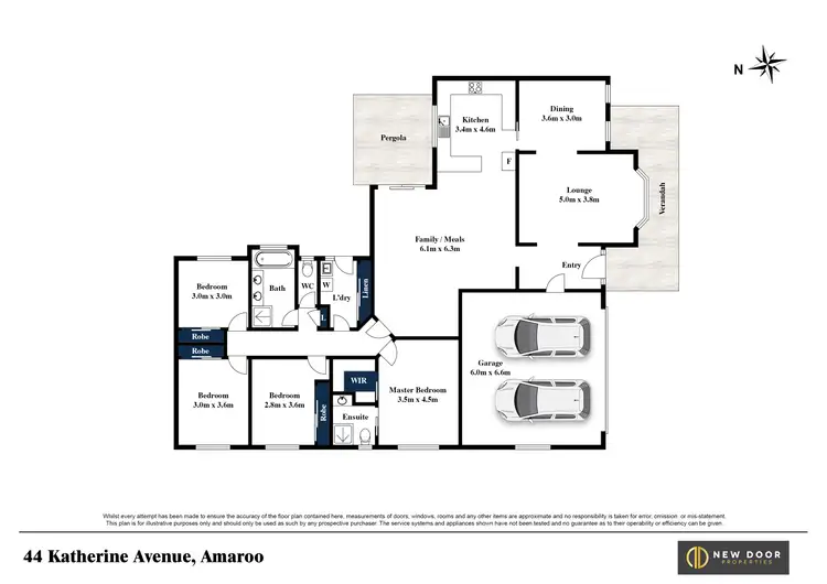Floorplan of Homely house listing, 44 Katherine Avenue, Amaroo ACT 2914