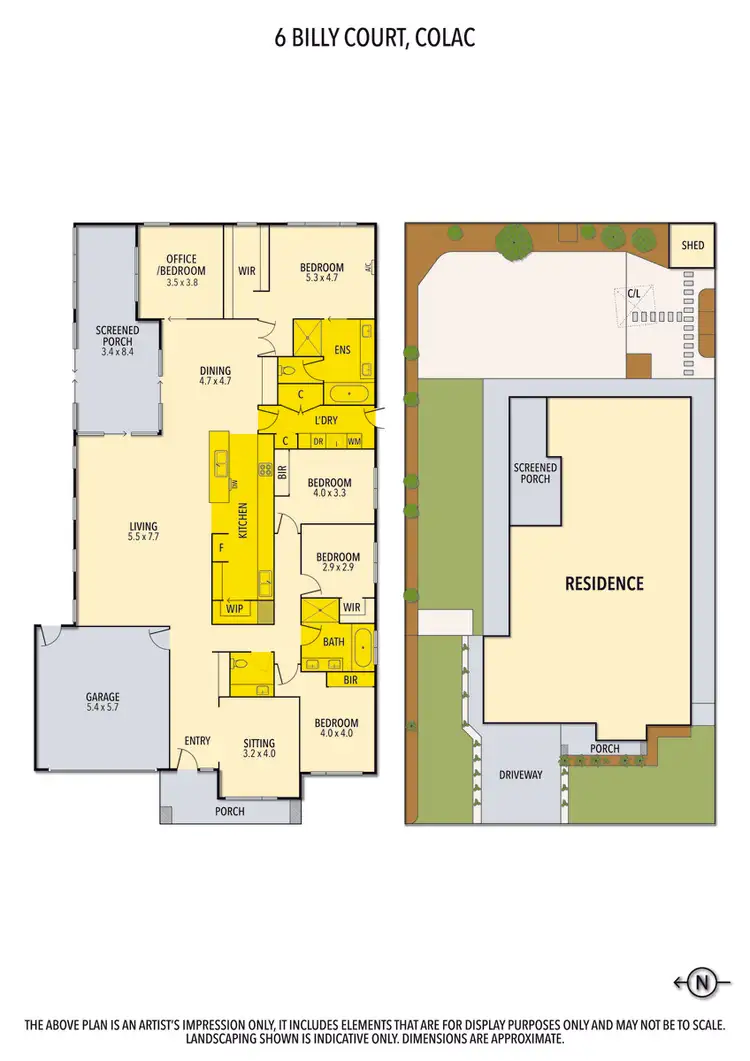 Floorplan of Homely house listing, 6 Billy Court, Colac VIC 3250