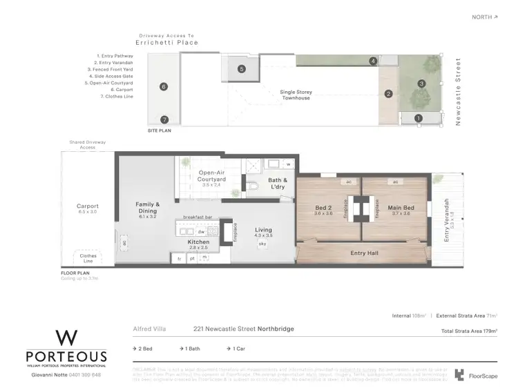 Floorplan of Homely house listing, 221 Newcastle Street, Northbridge WA 6003