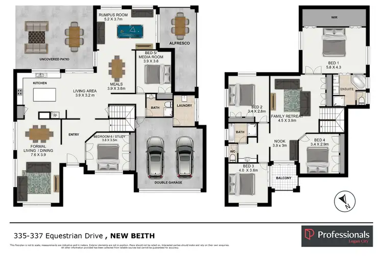 Floorplan of Homely rural property listing, 335-337 Equestrian Drive, New Beith QLD 4124