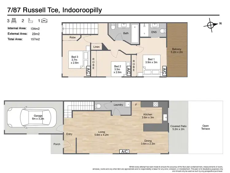 Floorplan of Homely house listing, 7/87 Russell Terrace, Indooroopilly QLD 4068