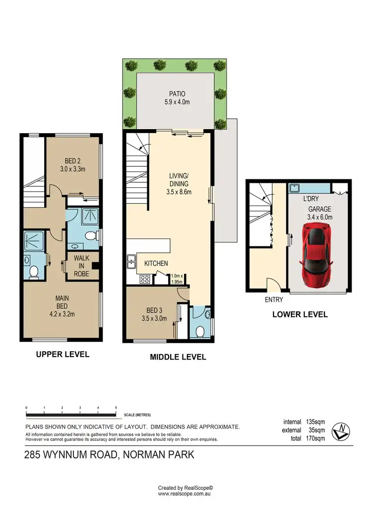 Floorplan of Homely townhouse listing, 285 Wynnum Road, Norman Park QLD 4170